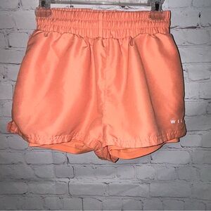 Wilo The Label Women's‎ 2 in 1 Running Short in Peach Size S